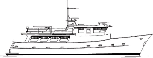 Offshore 85 Trawler - Power Cruiser/Yacht - Boat Plans - Boat Designs
