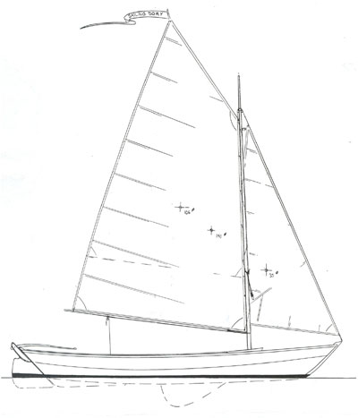 Sailing Dory 18 - Daysailer - Boat Plans - Boat Design